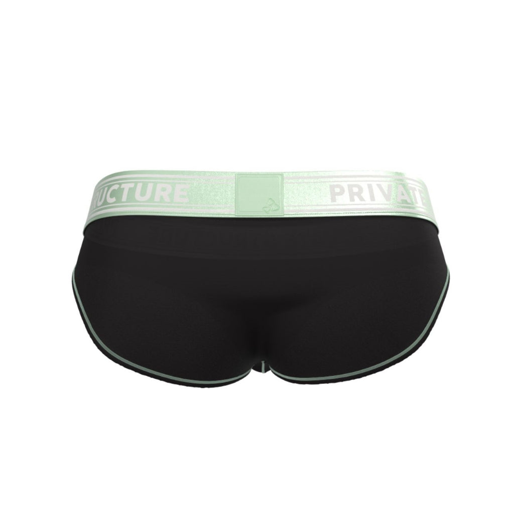 Private Structure กางเกงชั้นในชาย รุ่นEssence Heaven Brief – S.Green/Black (4669)
