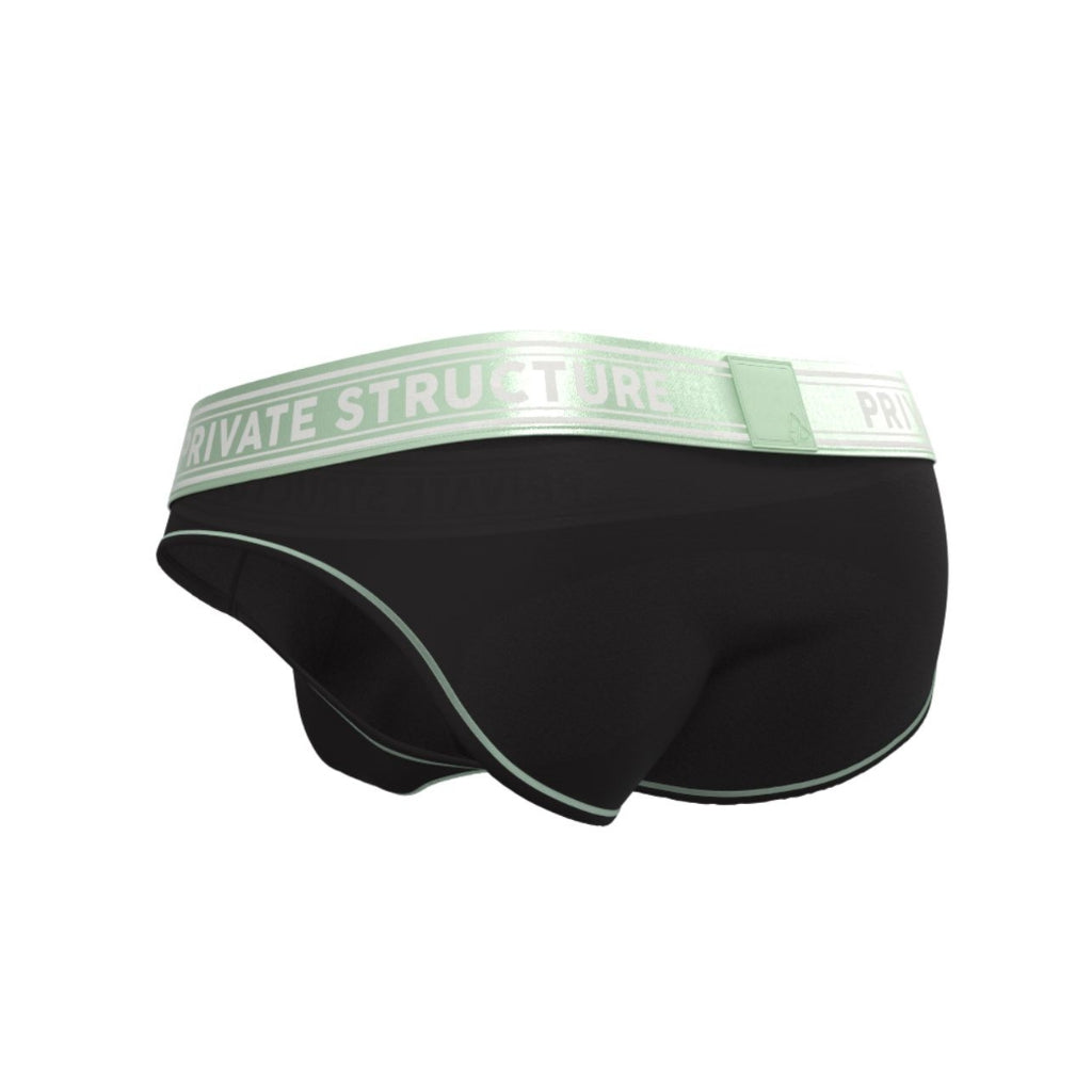 Private Structure กางเกงชั้นในชาย รุ่นEssence Heaven Brief – S.Green/Black (4669)