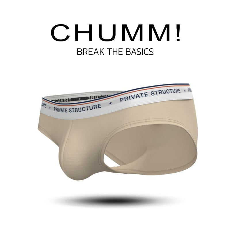 [SPECIAL OFFER] Private Structure กางเกงชั้นในชาย รุ่น  CHUMM! Mid Waist Brief - Dune Beige [4630]