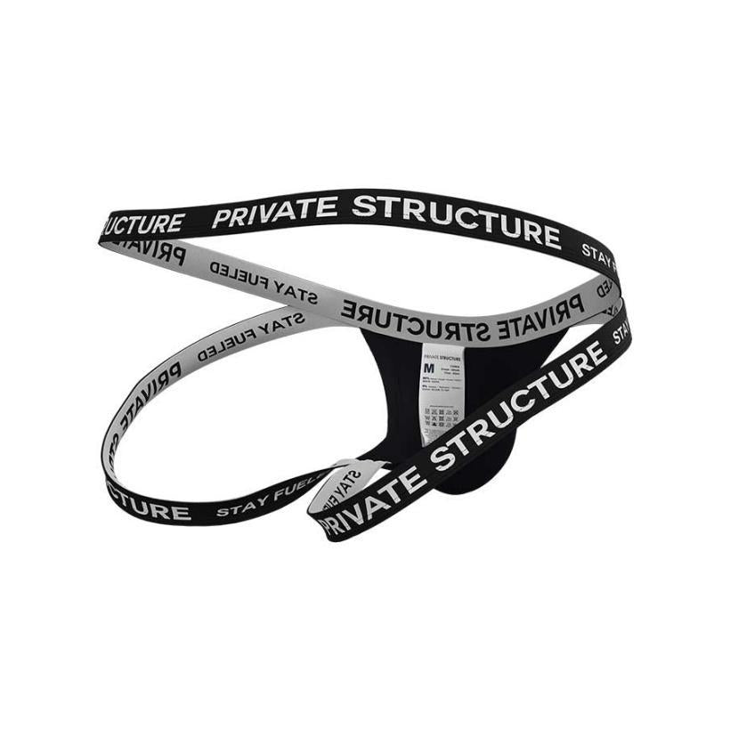 Private Structure กางเกงชั้นในชาย รุ่น Essence Odyssey Jockstrap - Black [4569]