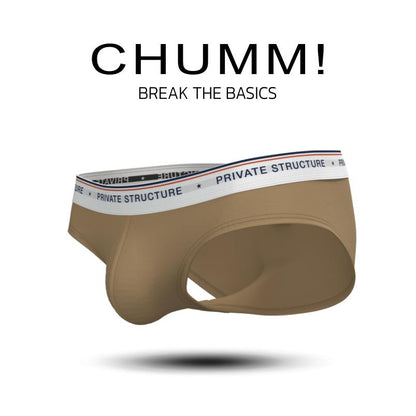 [SPECIAL OFFER] Private Structure กางเกงชั้นในชาย รุ่น  CHUMM! Mid Waist Brief - Soy Khaki [4630]