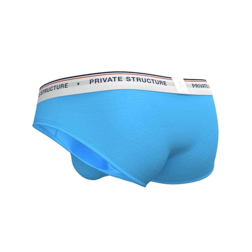 [SPECIAL PRICE] Private Structure กางเกงชั้นในชาย รุ่น  CHUMM! Mid Waist Brief - River Blue [4630]