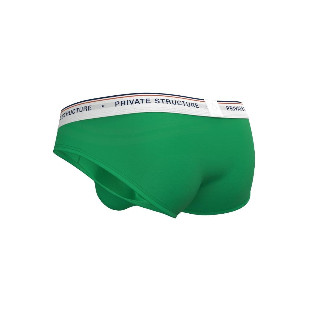 [SPECIAL PRICE] Private Structure กางเกงชั้นในชาย รุ่น  CHUMM! Mid Waist Brief - Jelly Green [4630]