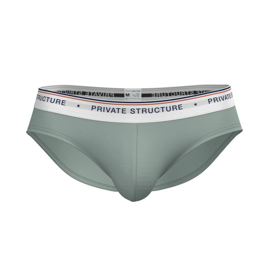 [SPECIAL OFFER] Private Structure กางเกงชั้นในชาย รุ่น  CHUMM! Mid Waist Brief - Artichoke Green [4630]