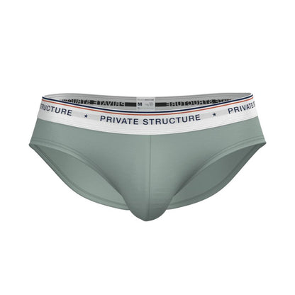 [SPECIAL OFFER] Private Structure กางเกงชั้นในชาย รุ่น  CHUMM! Mid Waist Brief - Artichoke Green [4630]