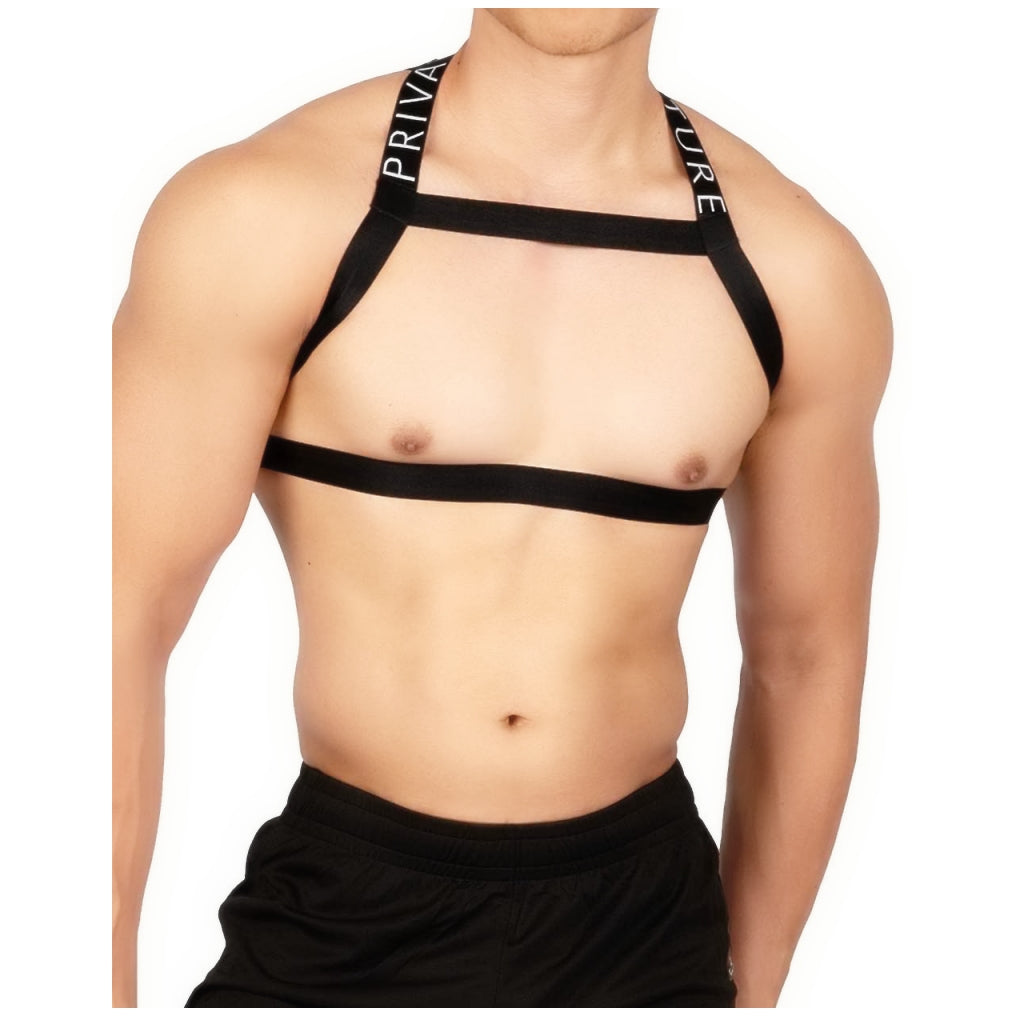 Private Structure สายรัดหน้าอกผู้ชาย รุ่น Body Harness 2.5 - Black [4610]