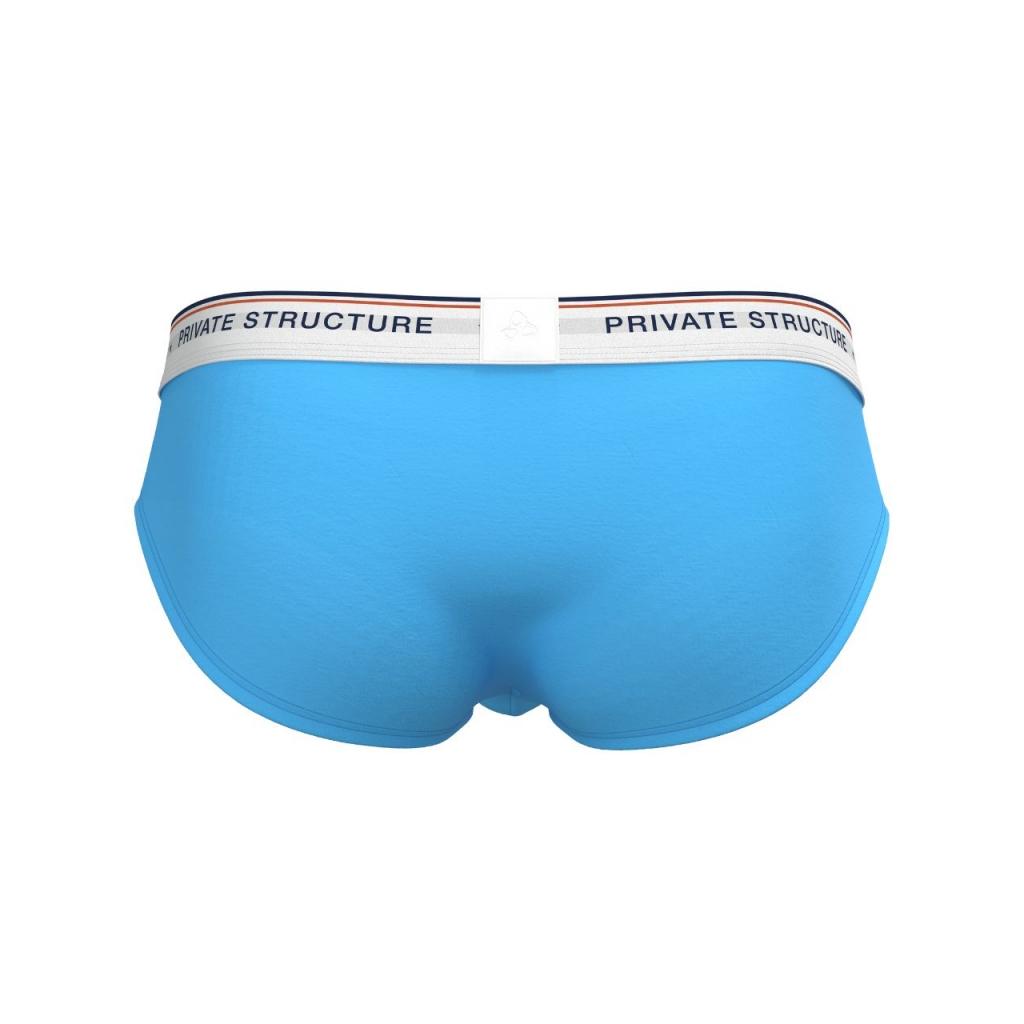 [SPECIAL PRICE] Private Structure กางเกงชั้นในชาย รุ่น  CHUMM! Mid Waist Brief - River Blue [4630]