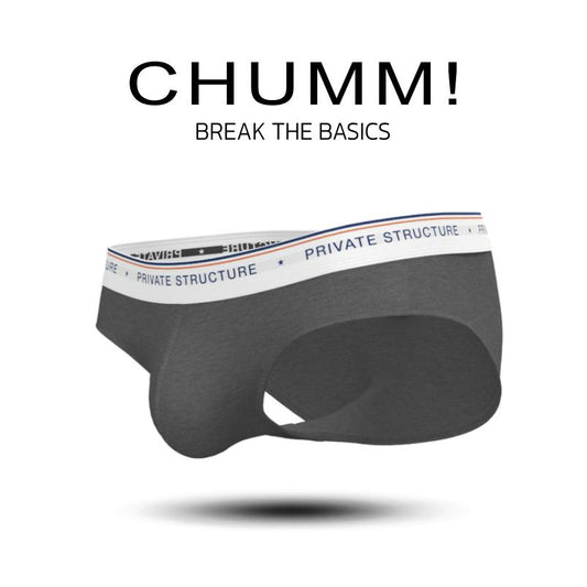 [SPECIAL OFFER] Private Structure กางเกงชั้นในชาย รุ่น  CHUMM! Mid Waist Brief - Elusive Grey [4630]