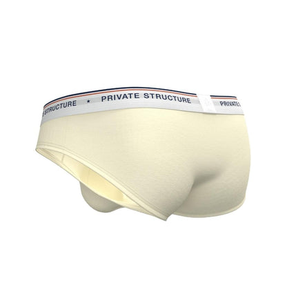 [SPECIAL OFFER] Private Structure กางเกงชั้นในชาย รุ่น  CHUMM! Mid Waist Brief - White Sand [4630]