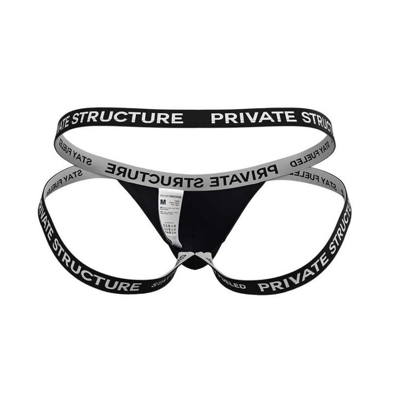 Private Structure กางเกงชั้นในชาย รุ่น Essence Odyssey Jockstrap - Black [4569]