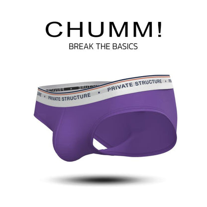 [SPECIAL PRICE] Private Structure กางเกงชั้นในชาย รุ่น  CHUMM! Mid Waist Brief - Violet Purple [4630]