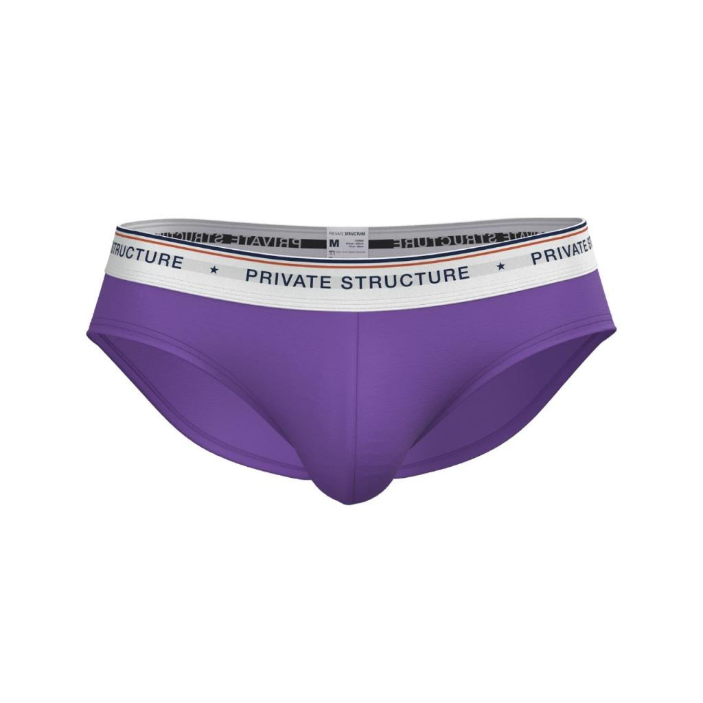 [SPECIAL PRICE] Private Structure กางเกงชั้นในชาย รุ่น  CHUMM! Mid Waist Brief - Violet Purple [4630]