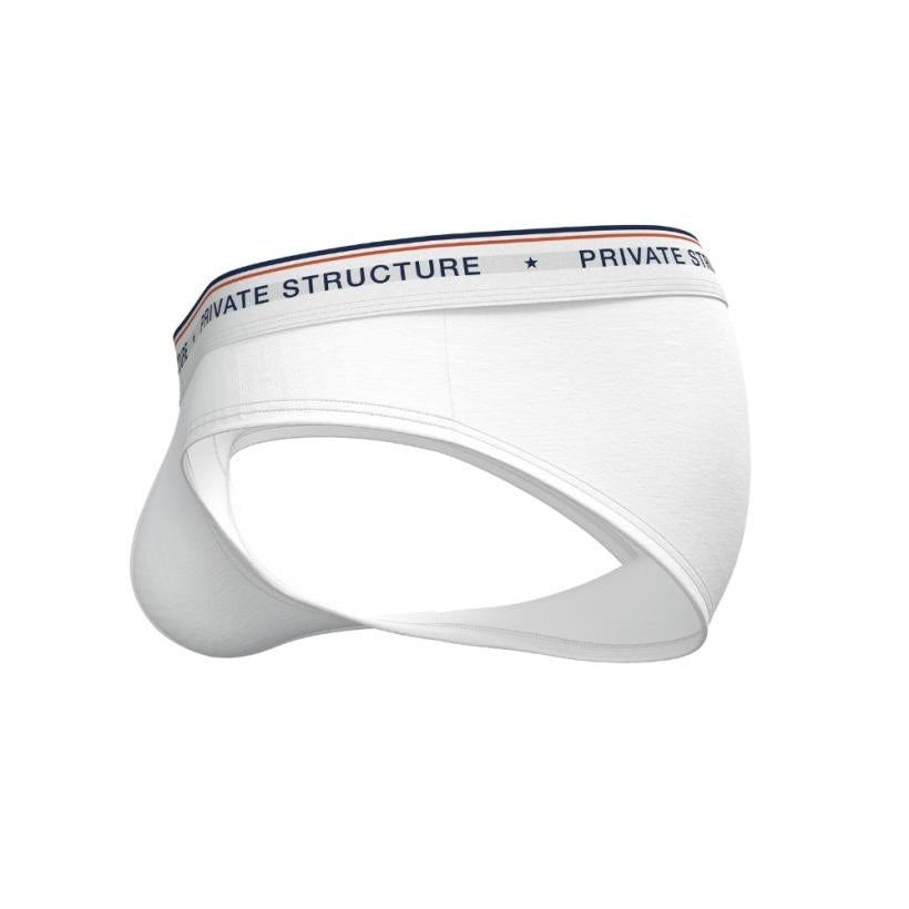 [SPECIAL OFFER] Private Structure กางเกงชั้นในชาย รุ่น CHUMM! Mid Waist Brief - Zephyr White [4630]