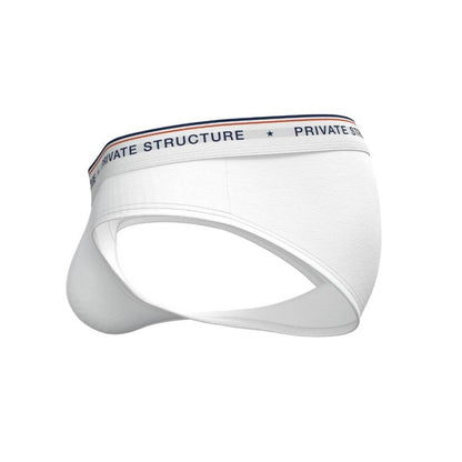 [SPECIAL OFFER] Private Structure กางเกงชั้นในชาย รุ่น CHUMM! Mid Waist Brief - Zephyr White [4630]