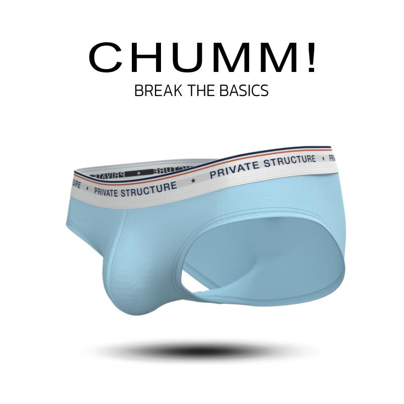 [SPECIAL OFFER] Private Structure กางเกงชั้นในชาย รุ่น  CHUMM! Mid Waist Brief - Tide Blue [4630]