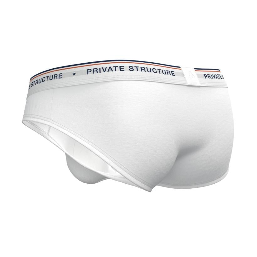 [SPECIAL OFFER] Private Structure กางเกงชั้นในชาย รุ่น CHUMM! Mid Waist Brief - Zephyr White [4630]