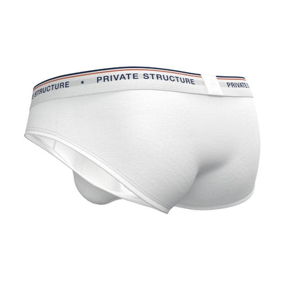 [SPECIAL OFFER] Private Structure กางเกงชั้นในชาย รุ่น CHUMM! Mid Waist Brief - Zephyr White [4630]