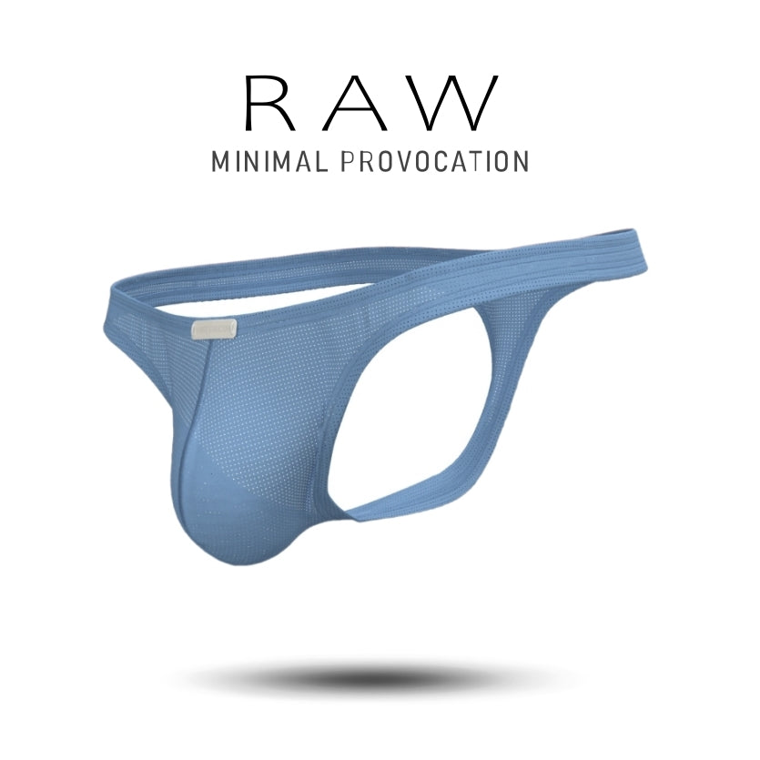 [NEW] Private Structure กางเกงชั้นในชาย รุ่น Raw G-string – IceBerg Blue [4816]