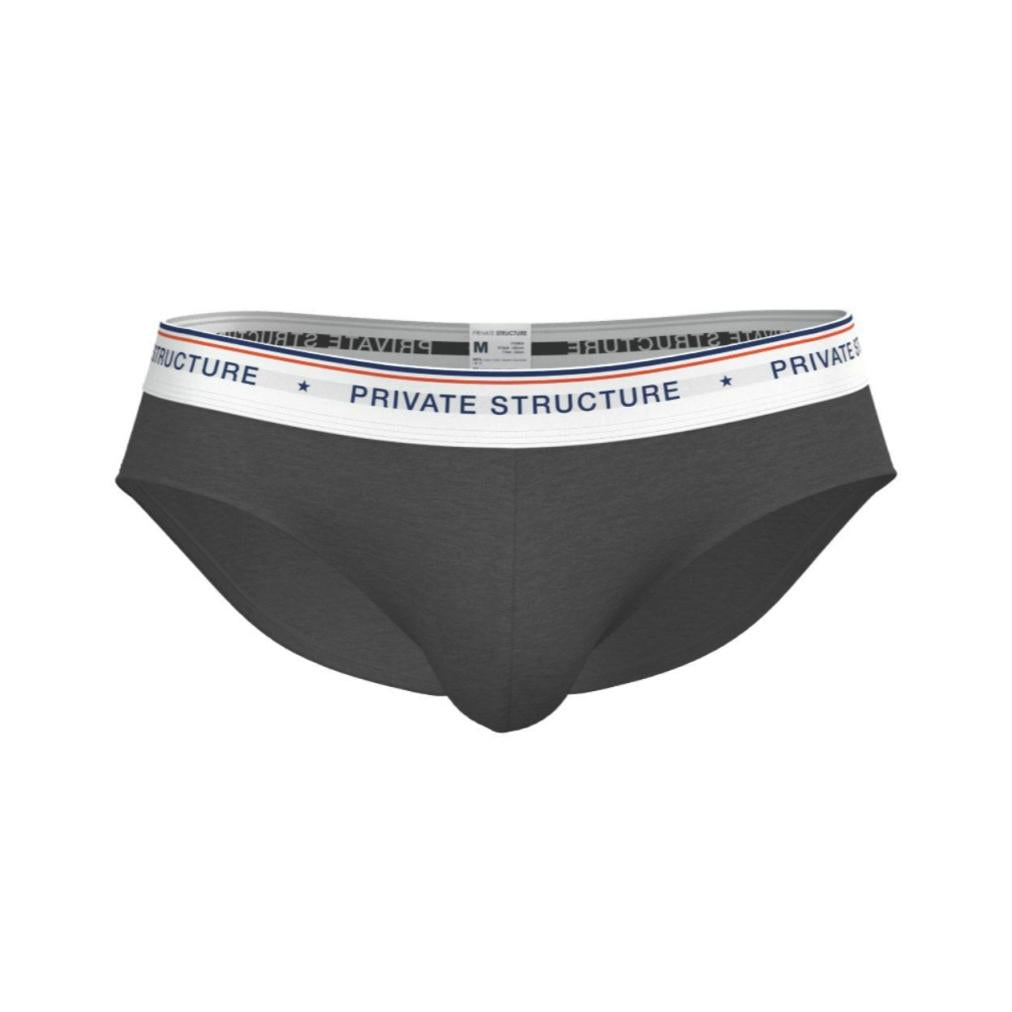 [SPECIAL OFFER] Private Structure กางเกงชั้นในชาย รุ่น  CHUMM! Mid Waist Brief - Elusive Grey [4630]