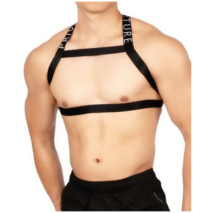 Private Structure สายรัดหน้าอกผู้ชาย รุ่น Body Harness 2.5 - Black [4610]