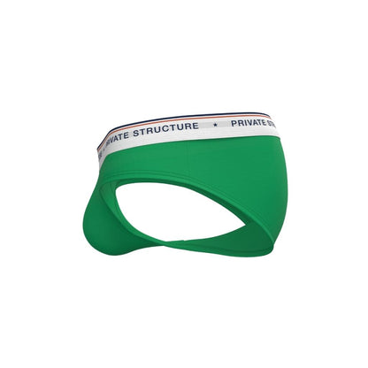 [SPECIAL PRICE] Private Structure กางเกงชั้นในชาย รุ่น  CHUMM! Mid Waist Brief - Jelly Green [4630]