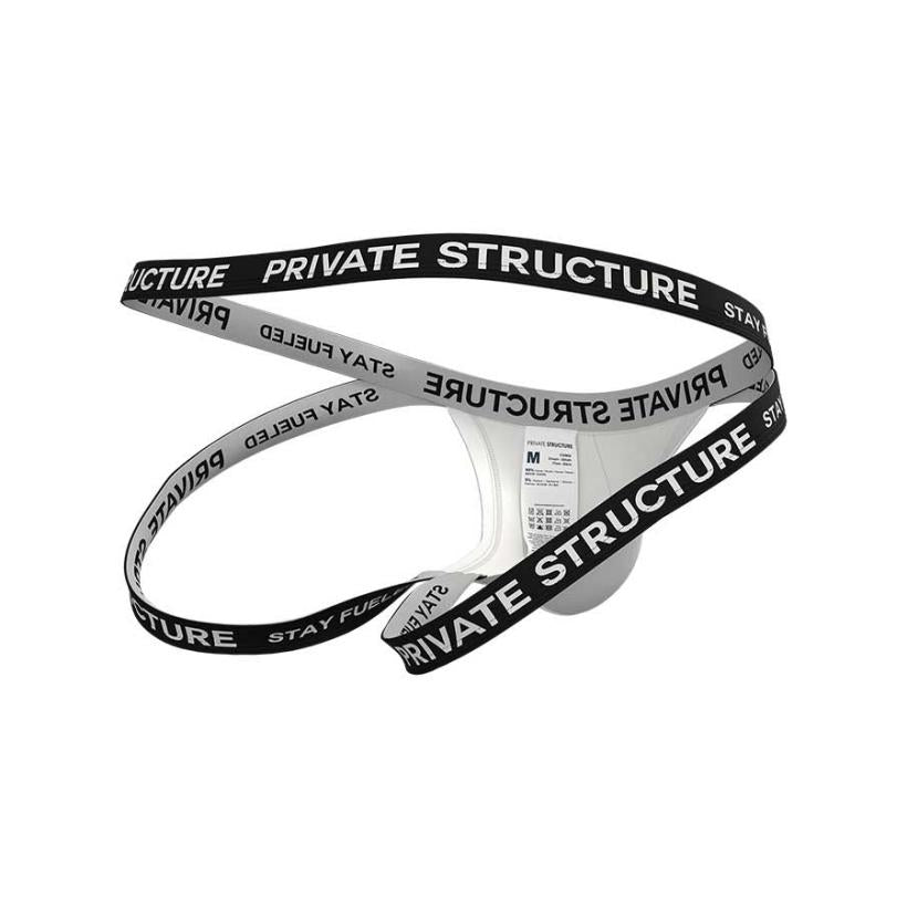 Private Structure กางเกงชั้นในชาย รุ่น  Essence Odyssey Jockstrap - White [4569]