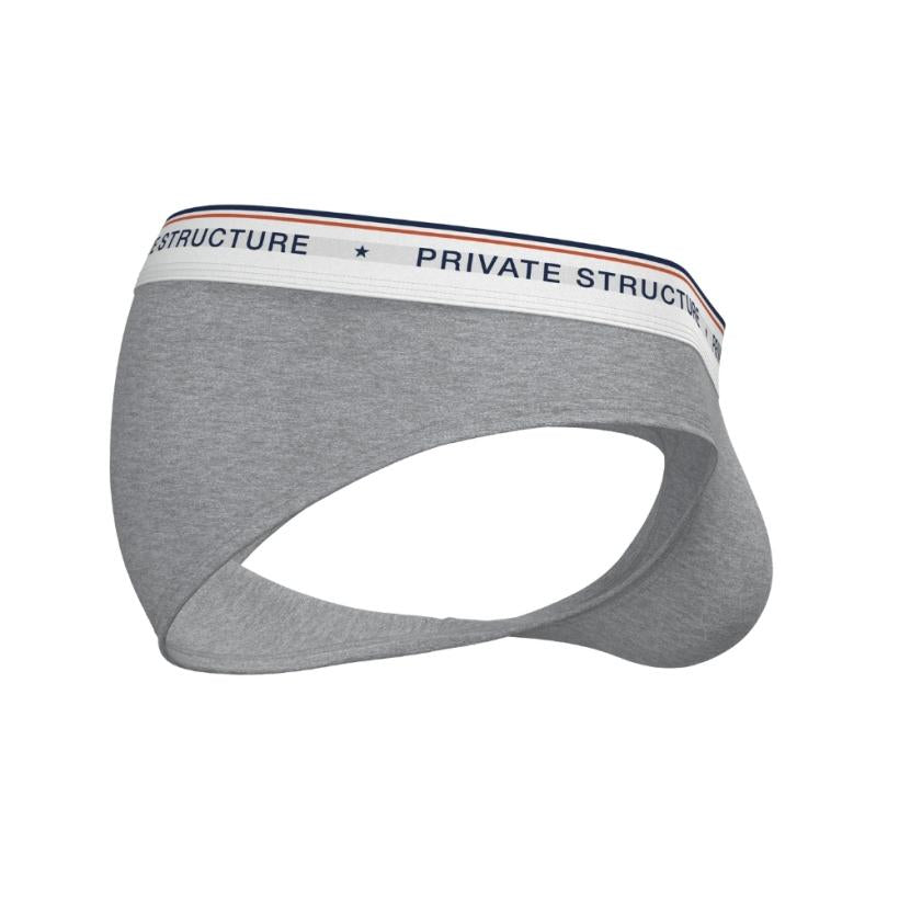 [SPECIAL OFFER] Private Structure กางเกงชั้นในชาย รุ่น  CHUMM! Mid Waist Brief - Evapora Gray [4630]