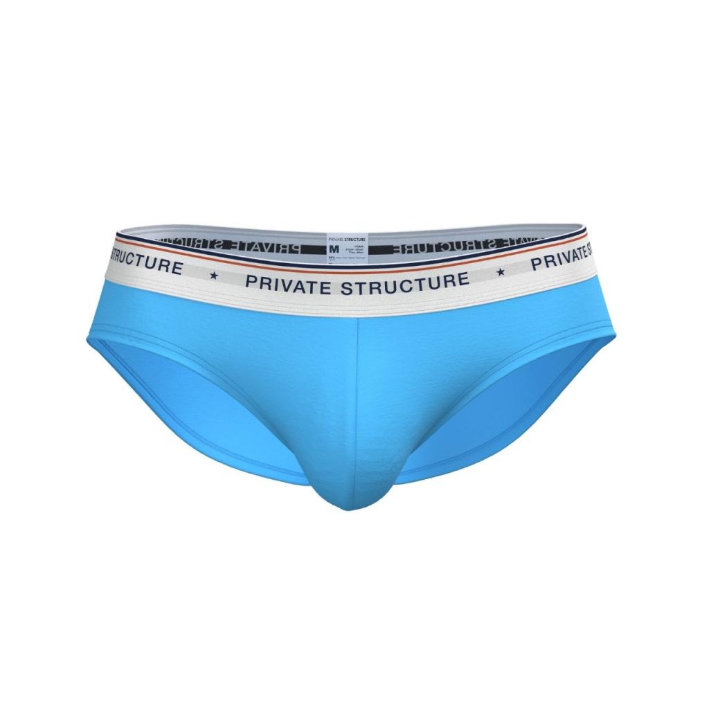 [SPECIAL PRICE] Private Structure กางเกงชั้นในชาย รุ่น  CHUMM! Mid Waist Brief - River Blue [4630]