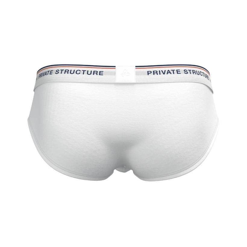 [SPECIAL OFFER] Private Structure กางเกงชั้นในชาย รุ่น CHUMM! Mid Waist Brief - Zephyr White [4630]