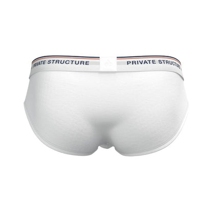 [SPECIAL OFFER] Private Structure กางเกงชั้นในชาย รุ่น CHUMM! Mid Waist Brief - Zephyr White [4630]
