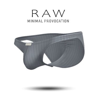 [NEW] Private Structure กางเกงชั้นในชาย รุ่น Raw Low Rise Brief – Taupe Grey [4817]