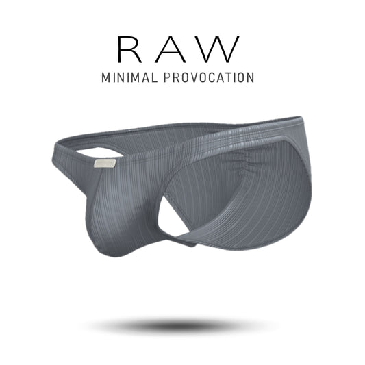 [NEW] Private Structure กางเกงชั้นในชาย รุ่น Raw Low Rise Brief – Taupe Grey [4817]
