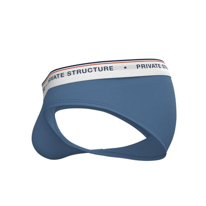 [SPECIAL OFFER] Private Structure กางเกงชั้นในชาย รุ่น CHUMM! Mid Waist Brief - Ocean Wave Blue [4630]