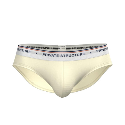 [SPECIAL OFFER] Private Structure กางเกงชั้นในชาย รุ่น  CHUMM! Mid Waist Brief - White Sand [4630]