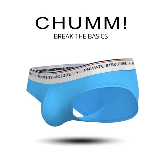 [SPECIAL PRICE] Private Structure กางเกงชั้นในชาย รุ่น  CHUMM! Mid Waist Brief - River Blue [4630]