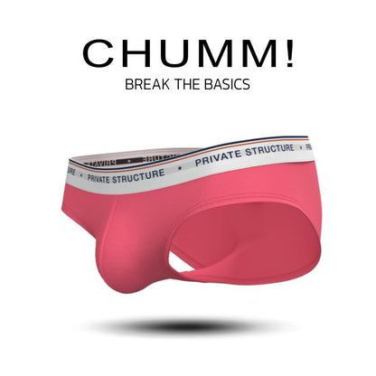 [SPECIAL PRICE] Private Structure กางเกงชั้นในชาย รุ่น  CHUMM! Mid Waist Brief - ฺBright Peach [4630]