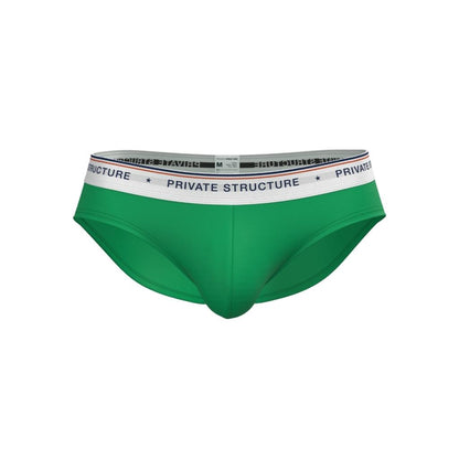 [SPECIAL PRICE] Private Structure กางเกงชั้นในชาย รุ่น  CHUMM! Mid Waist Brief - Jelly Green [4630]