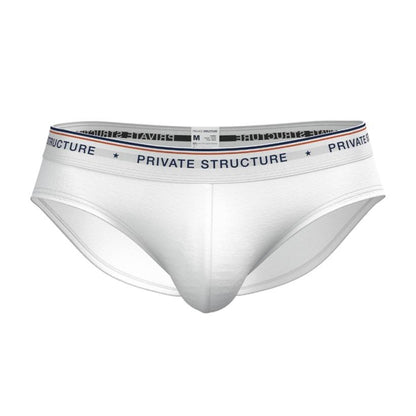[SPECIAL OFFER] Private Structure กางเกงชั้นในชาย รุ่น CHUMM! Mid Waist Brief - Zephyr White [4630]