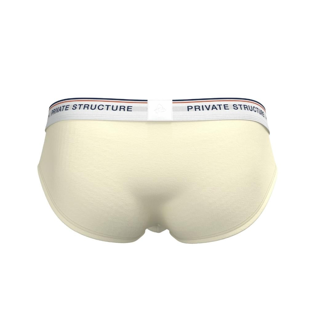 [SPECIAL OFFER] Private Structure กางเกงชั้นในชาย รุ่น  CHUMM! Mid Waist Brief - White Sand [4630]