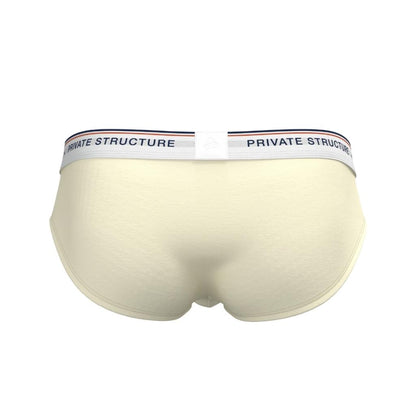 [SPECIAL OFFER] Private Structure กางเกงชั้นในชาย รุ่น  CHUMM! Mid Waist Brief - White Sand [4630]