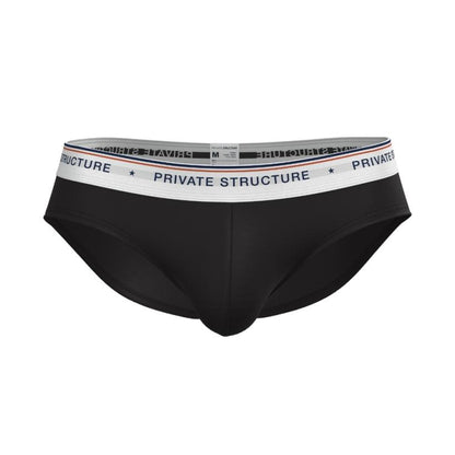 [SPECIAL OFFER] Private Structure กางเกงชั้นในชาย รุ่น CHUMM! Mid Waist Brief - Ethereal Black [4630]