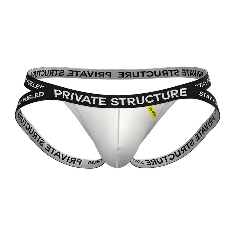 Private Structure กางเกงชั้นในชาย รุ่น  Essence Odyssey Jockstrap - White [4569]