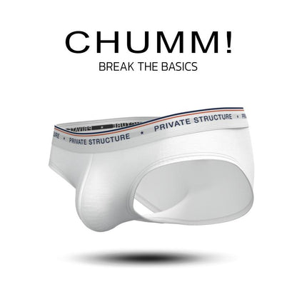 [SPECIAL OFFER] Private Structure กางเกงชั้นในชาย รุ่น CHUMM! Mid Waist Brief - Zephyr White [4630]