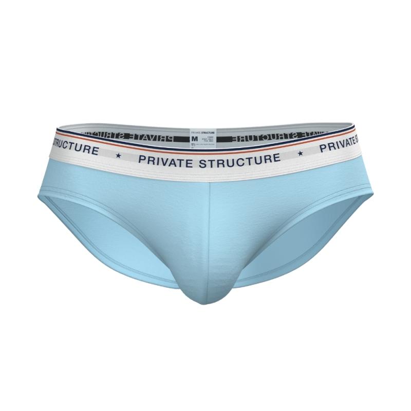 [SPECIAL OFFER] Private Structure กางเกงชั้นในชาย รุ่น  CHUMM! Mid Waist Brief - Tide Blue [4630]