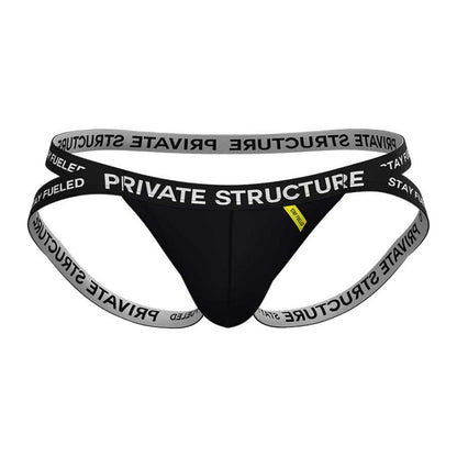 Private Structure กางเกงชั้นในชาย รุ่น Essence Odyssey Jockstrap - Black [4569]