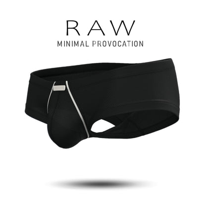 [NEW] Private Structure กางเกงชั้นในชาย รุ่น Raw Hipster – Smoke Black [4815]