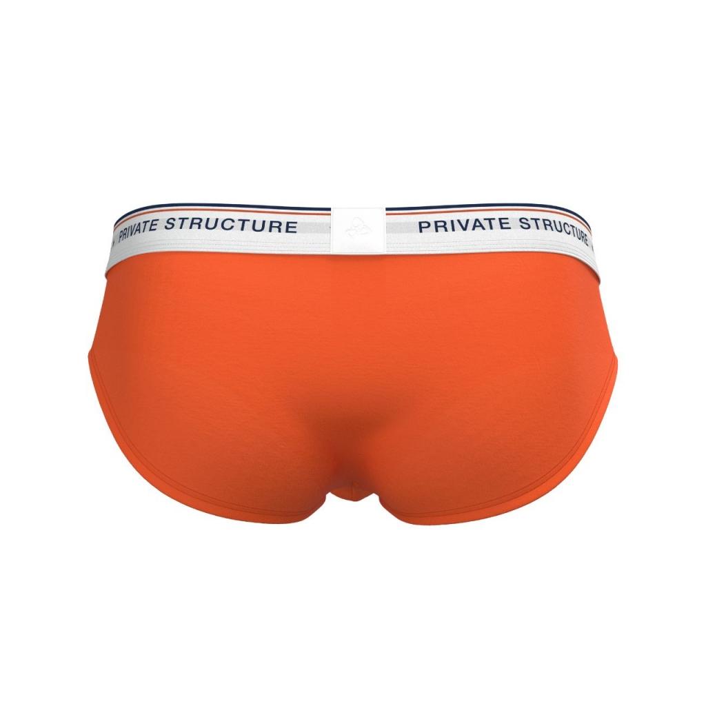[SPECIAL PRICE] Private Structure กางเกงชั้นในชาย รุ่น  CHUMM! Mid Waist Brief - Framing Orange [4630]