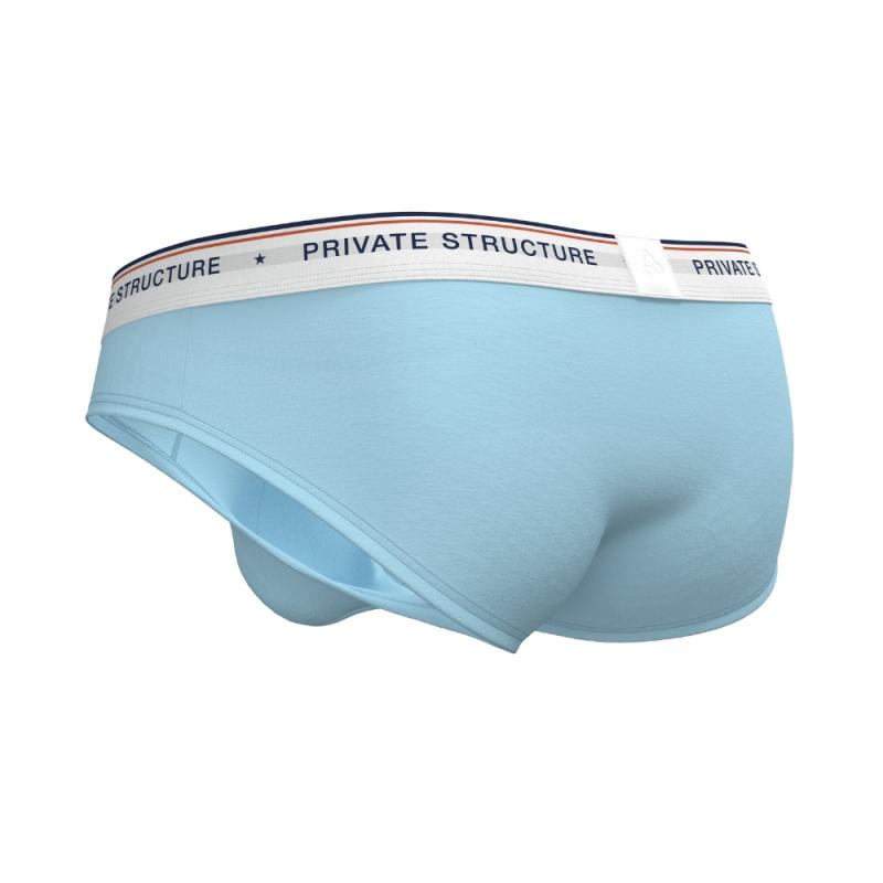 [SPECIAL OFFER] Private Structure กางเกงชั้นในชาย รุ่น  CHUMM! Mid Waist Brief - Tide Blue [4630]