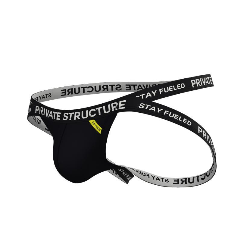 Private Structure กางเกงชั้นในชาย รุ่น Essence Odyssey Jockstrap - Black [4569]