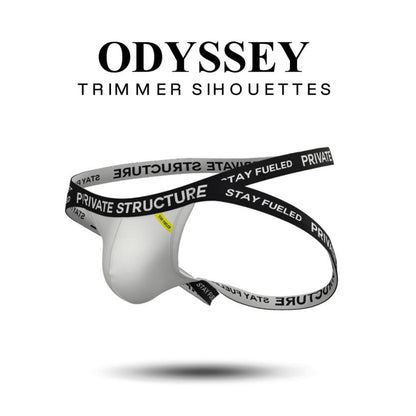 Private Structure กางเกงชั้นในชาย รุ่น  Essence Odyssey Jockstrap - White [4569]